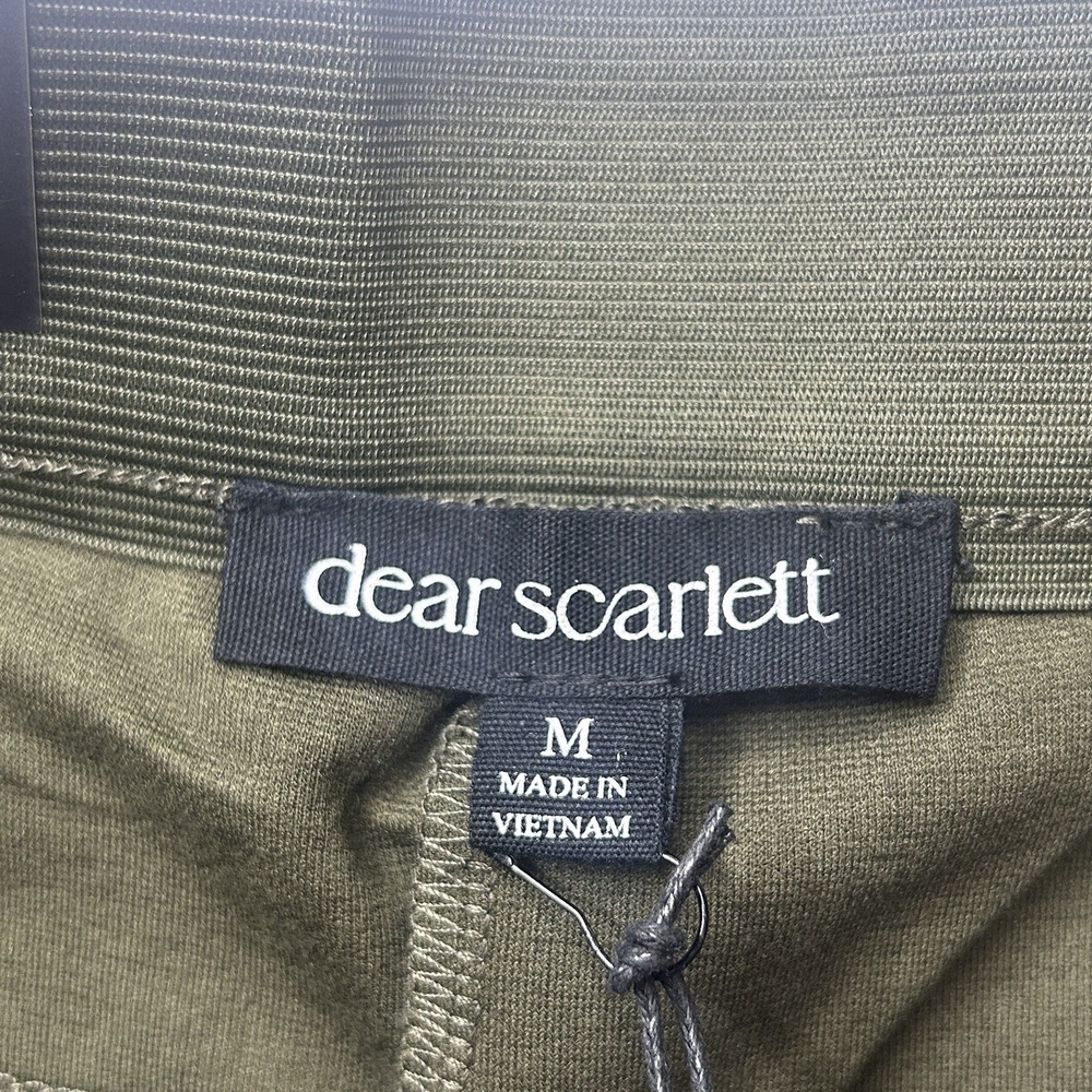 Dear Scarlett Everywhere Magic Pants Size M Olive Green Ponte Knit High Rise - Picture 8 of 16